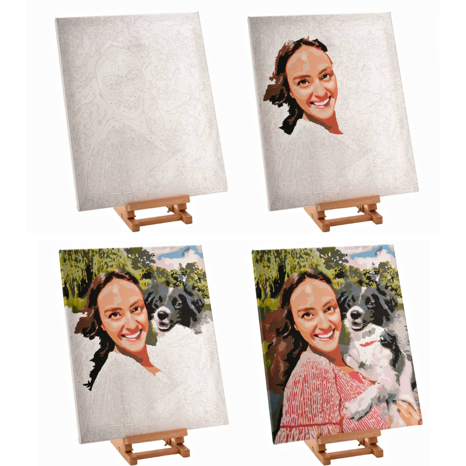  CleverFine Custom Paint by Numbers from Photo,Personalized  Paint by Numbers Your Own Photo for Adults (24×35/60cm×90cm noframe)