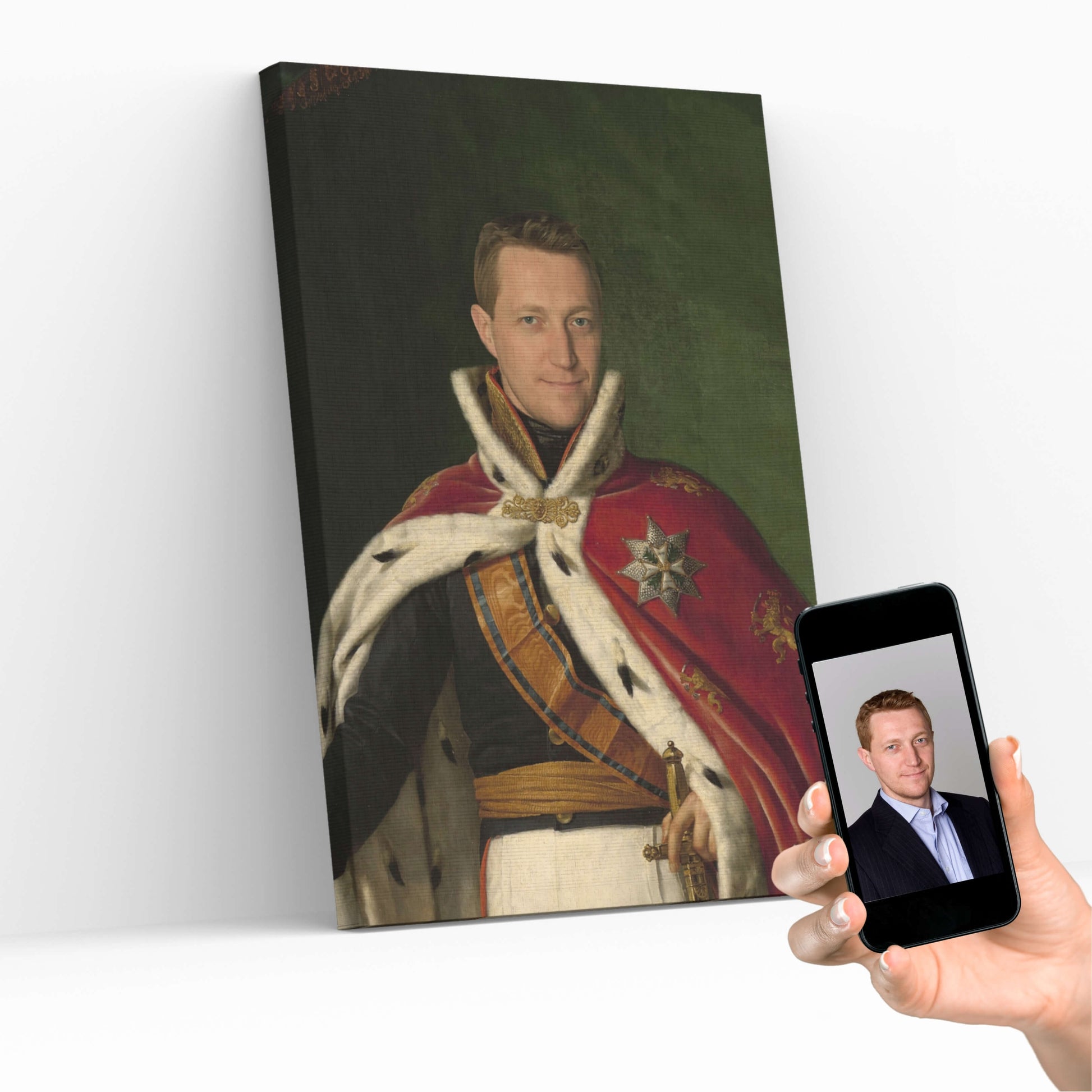 ROYAL PORTRAIT AS PAINT BY NUMBERS - fast delivery - choose your size